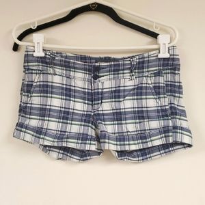 Size 2 Abercrombie and Fitch plaid shorts
